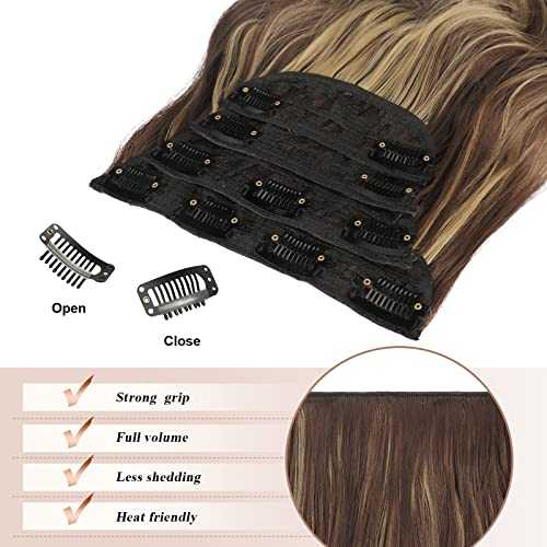 Synthetic Clip in Hair Extensions 4PCS Long Wavy 20 inches - Image 16