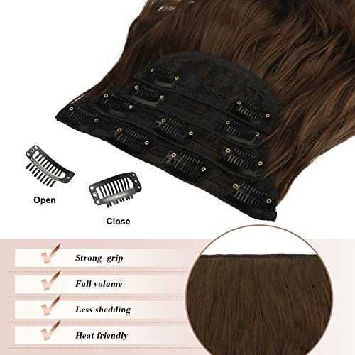 Synthetic Clip in Hair Extensions 4PCS Long Wavy 20 inches - Image 30