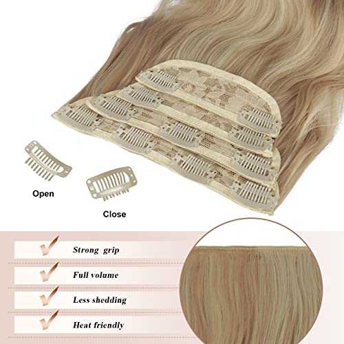 Synthetic Clip in Hair Extensions 4PCS Long Wavy 20 inches - Image 44