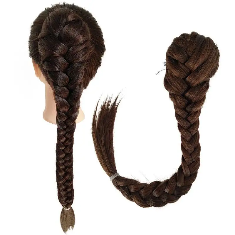 Synthetic Drawstring Braided Fishtail Ponytail Hairpiece - Image 5