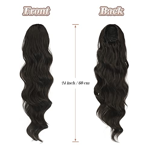 Synthetic Drawstring Ponytail - 24 inch - Image 14