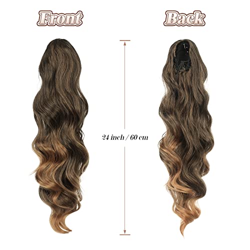 Synthetic Drawstring Ponytail - 24 inch - Image 22