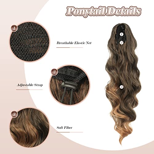 Synthetic Drawstring Ponytail - 24 inch - Image 23