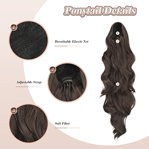 Synthetic Drawstring Ponytail - 24 inch - Image 3