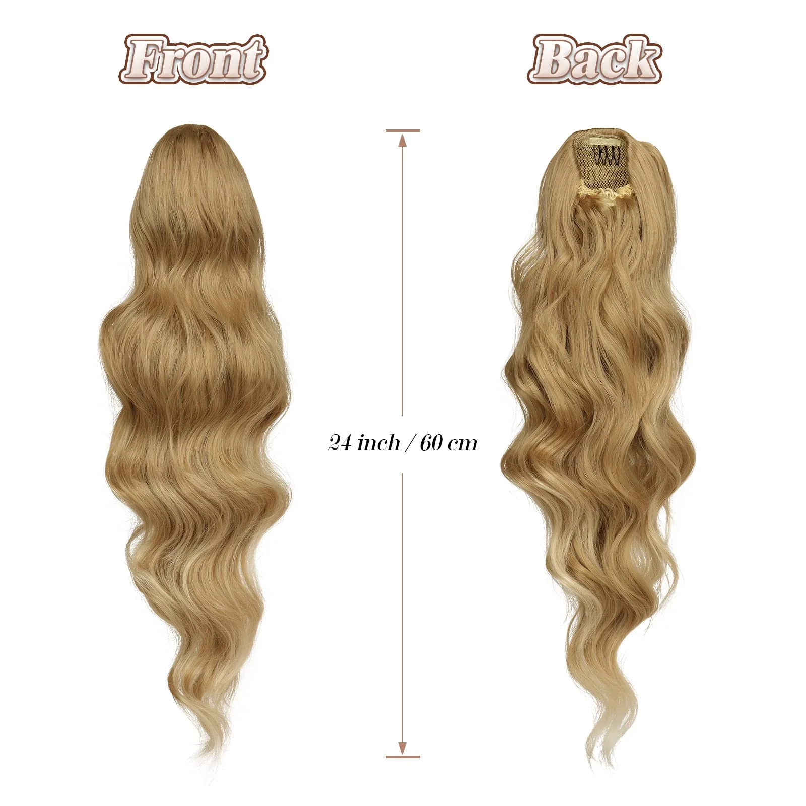 Synthetic Drawstring Ponytail - 24 inch - Image 32