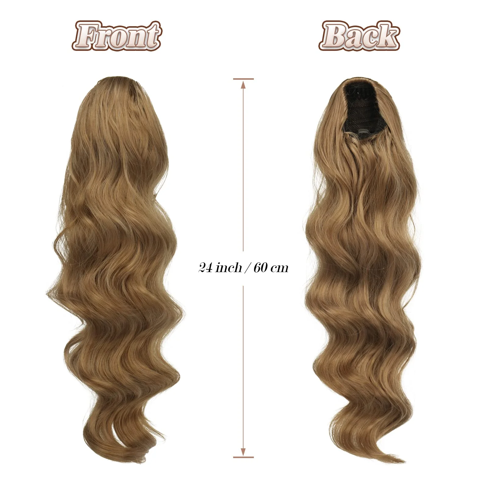 Synthetic Drawstring Ponytail - 24 inch - Image 35