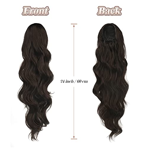 Synthetic Drawstring Ponytail - 24 inch - Image 53