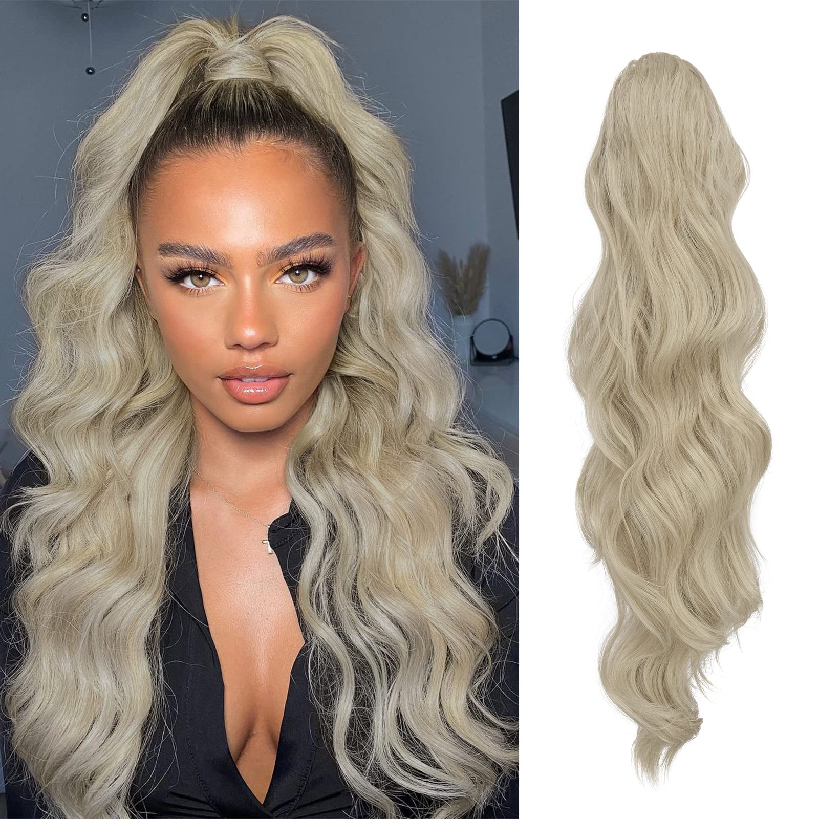 Synthetic Drawstring Ponytail - 24 inch - Image 7