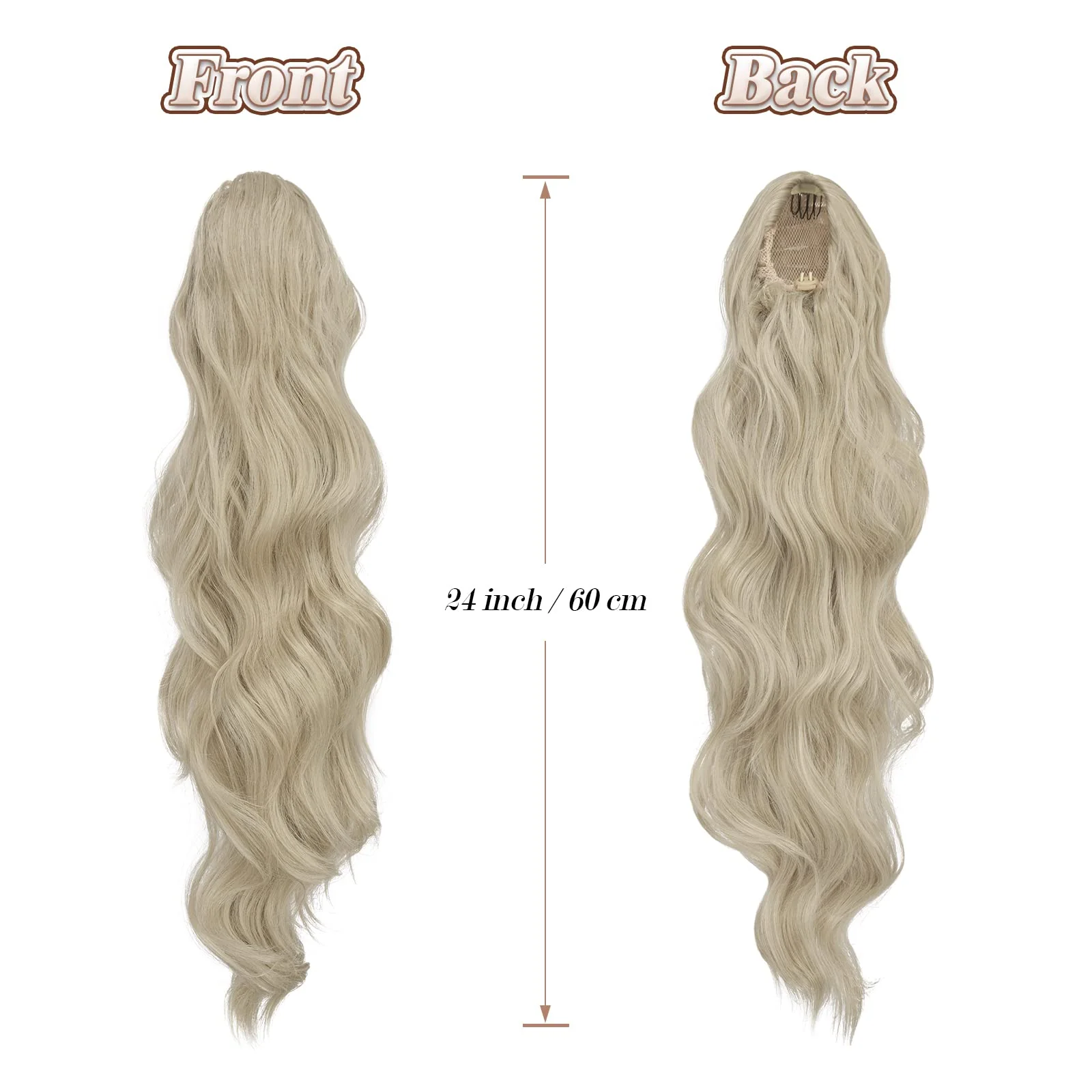 Synthetic Drawstring Ponytail - 24 inch - Image 8