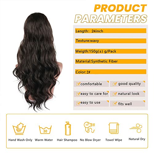 Synthetic Drawstring Ponytail with Body Wave - Image 14