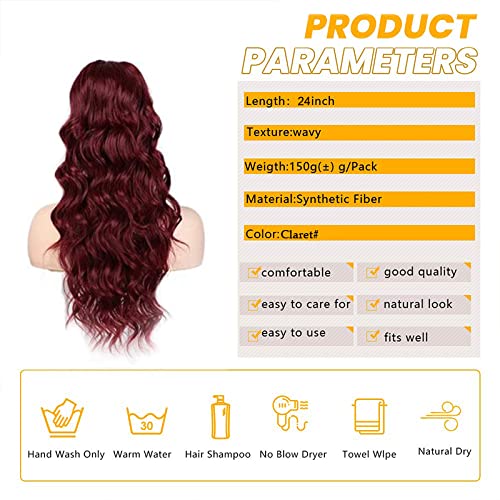 Synthetic Drawstring Ponytail with Body Wave - Image 16