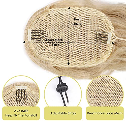 Synthetic Drawstring Ponytail with Body Wave - Image 3
