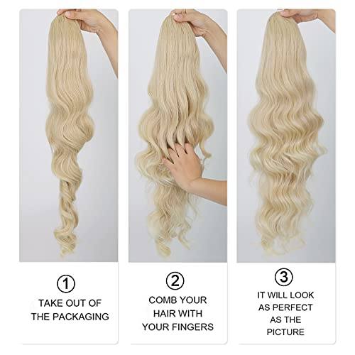 Synthetic Drawstring Ponytail with Body Wave - Image 5