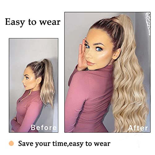 Synthetic Drawstring Ponytail with Body Wave - Image 6