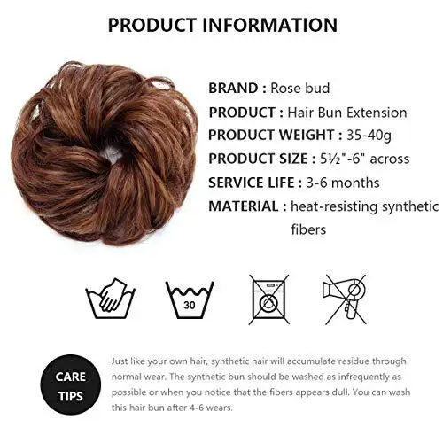 Synthetic Hair Bun Chignon - Image 12
