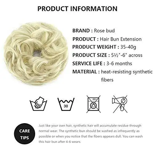 Synthetic Hair Bun Chignon - Image 27