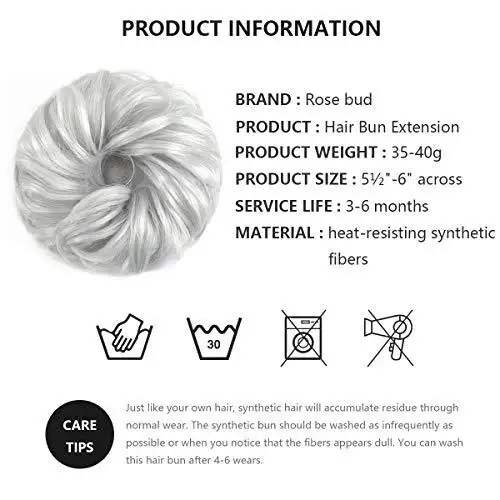 Synthetic Hair Bun Chignon - Image 5