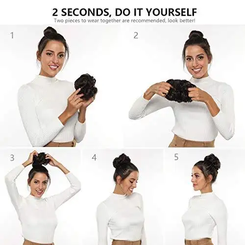 Synthetic Hair Bun Chignon - Image 6