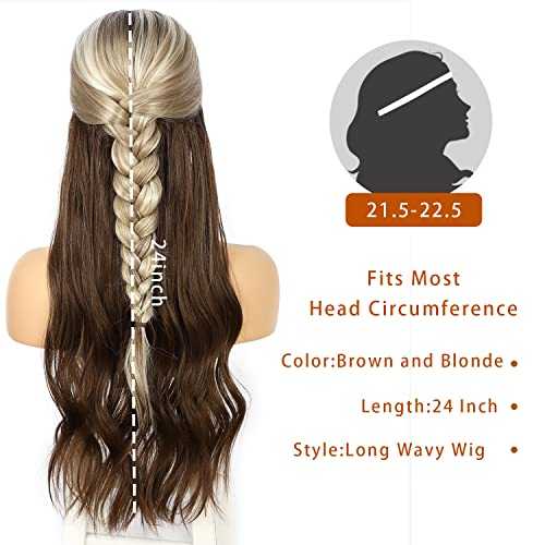 Synthetic Lace Front Wig Body Wavy Chunky Highlights - Image 3