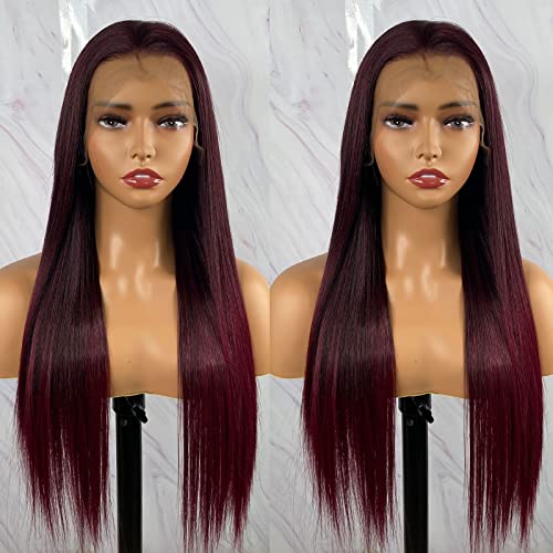 Synthetic Lace Front Wig with Blonde Highlights - Image 46