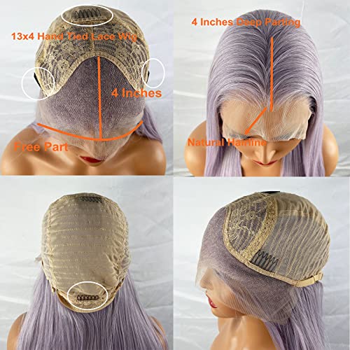 Synthetic Lace Front Wig with Blonde Highlights - Image 55