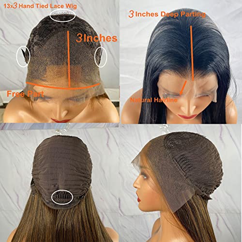 Synthetic Lace Front Wig with Blonde Highlights - Image 94