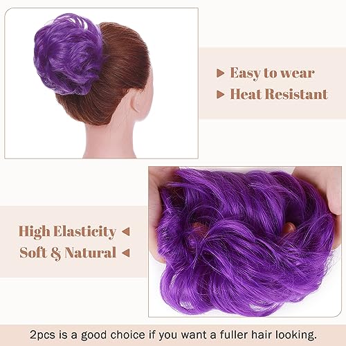 Synthetic Messy Bun Hair Piece for Women - Image 10