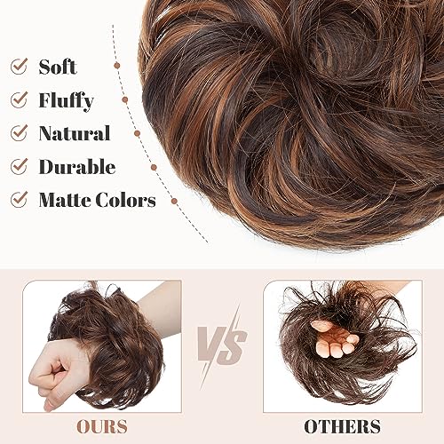 Synthetic Messy Bun Hair Piece for Women - Image 100