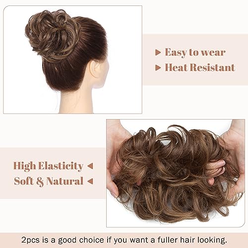 Synthetic Messy Bun Hair Piece for Women - Image 109