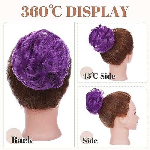 Synthetic Messy Bun Hair Piece for Women - Image 11