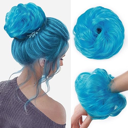 Synthetic Messy Bun Hair Piece for Women - Image 17