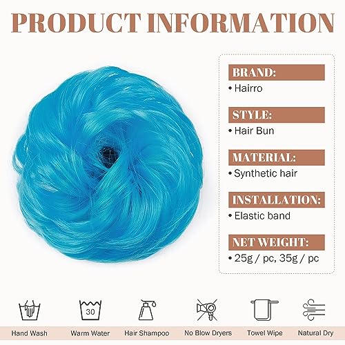 Synthetic Messy Bun Hair Piece for Women - Image 18