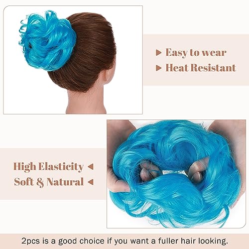 Synthetic Messy Bun Hair Piece for Women - Image 19