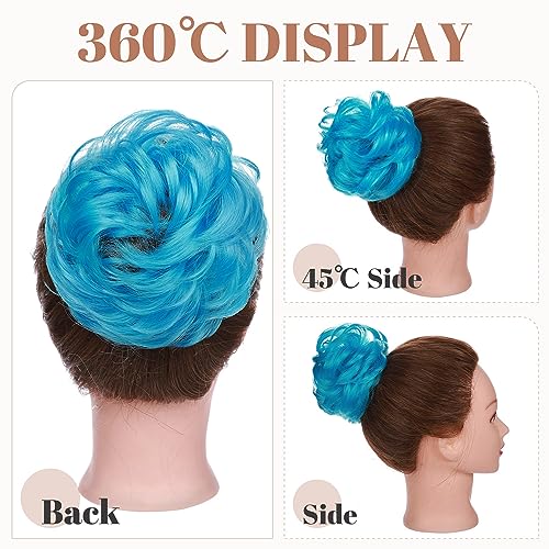 Synthetic Messy Bun Hair Piece for Women - Image 21