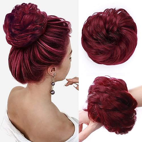 Synthetic Messy Bun Hair Piece for Women - Image 22