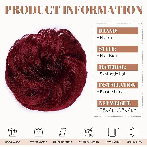 Synthetic Messy Bun Hair Piece for Women - Image 23
