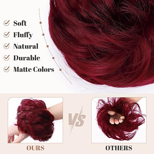 Synthetic Messy Bun Hair Piece for Women - Image 24
