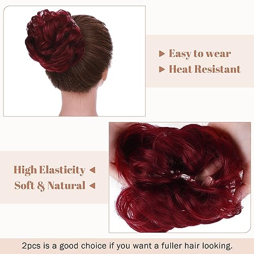 Synthetic Messy Bun Hair Piece for Women - Image 25