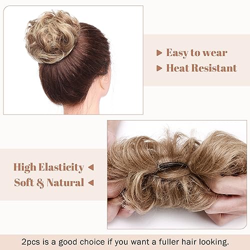 Synthetic Messy Bun Hair Piece for Women - Image 29