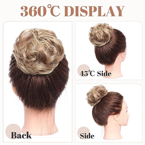 Synthetic Messy Bun Hair Piece for Women - Image 31
