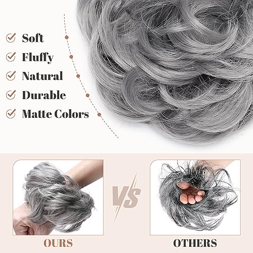 Synthetic Messy Bun Hair Piece for Women - Image 4