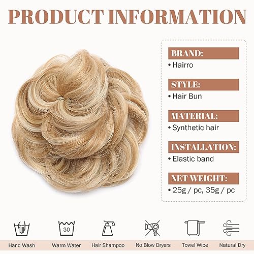 Synthetic Messy Bun Hair Piece for Women - Image 43