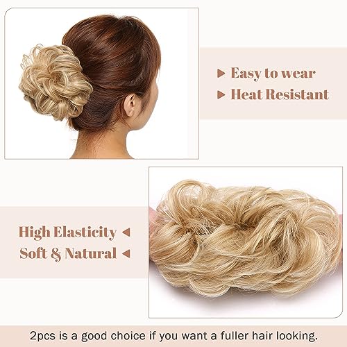 Synthetic Messy Bun Hair Piece for Women - Image 44
