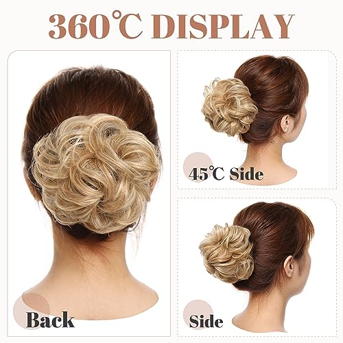 Synthetic Messy Bun Hair Piece for Women - Image 46