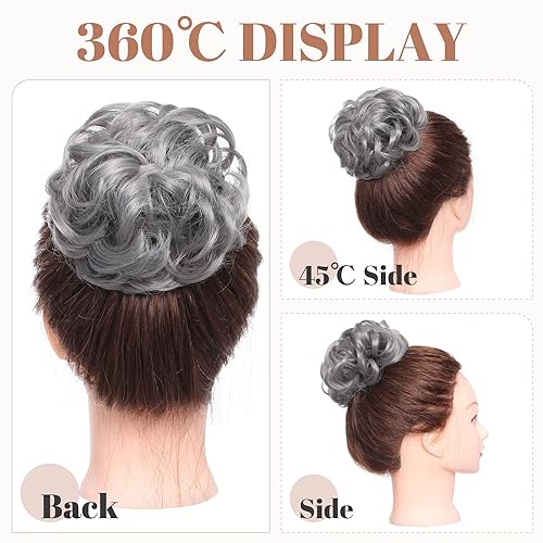 Synthetic Messy Bun Hair Piece for Women - Image 5
