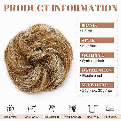 Synthetic Messy Bun Hair Piece for Women - Image 58