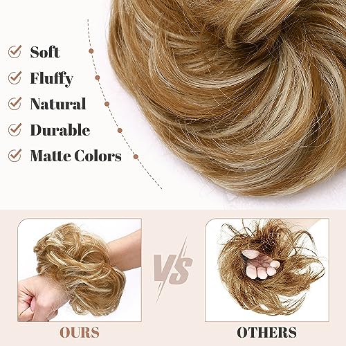 Synthetic Messy Bun Hair Piece for Women - Image 60