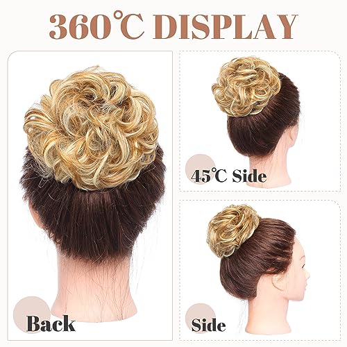 Synthetic Messy Bun Hair Piece for Women - Image 61