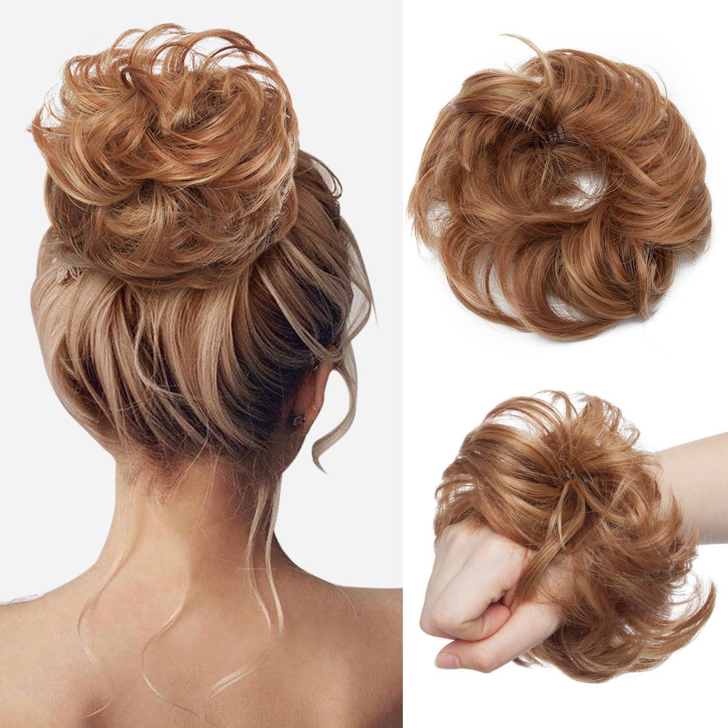 Synthetic Messy Bun Hair Piece for Women - Image 62