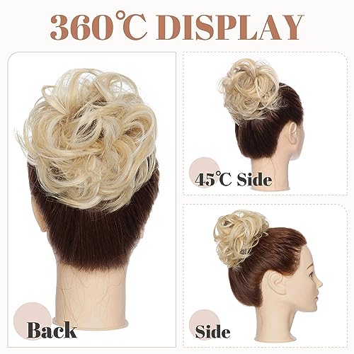Synthetic Messy Bun Hair Piece for Women - Image 71